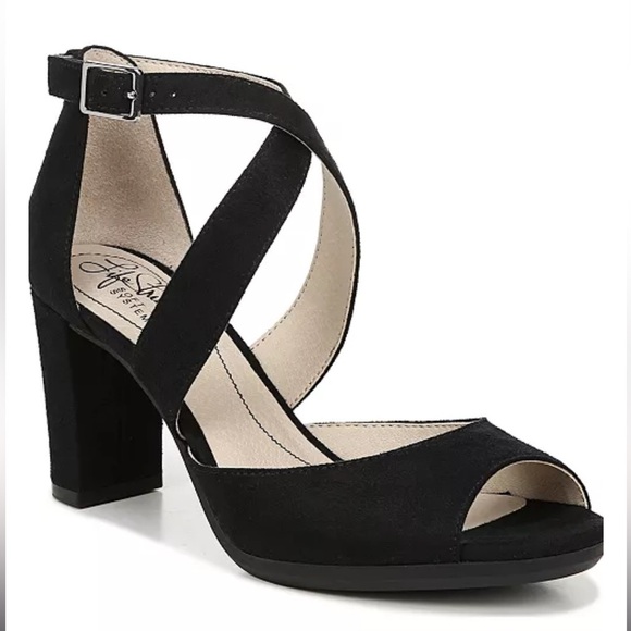 Life Stride Allison Strappy Dress Sandals Black size 7.5 NWOT - Picture 2 of 10